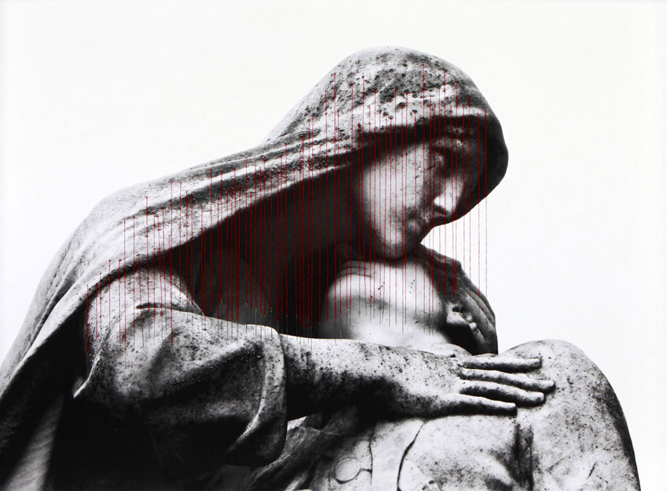 Francesca DI BONITO Visual artist, Photographs of statutes + collages / Visual Artist